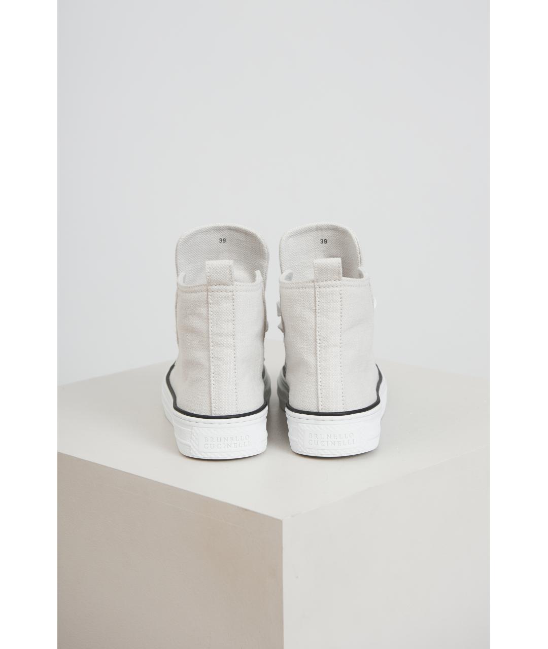 BRUNELLO CUCINELLI Серые текстильные кеды, фото 3