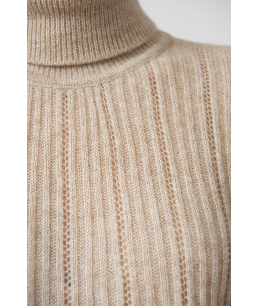 KITON Бежевый кашемировый джемпер / свитер, фото 4