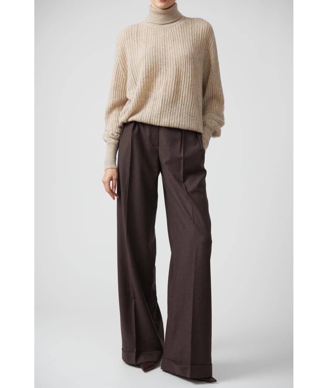 KITON Бежевый кашемировый джемпер / свитер, фото 2