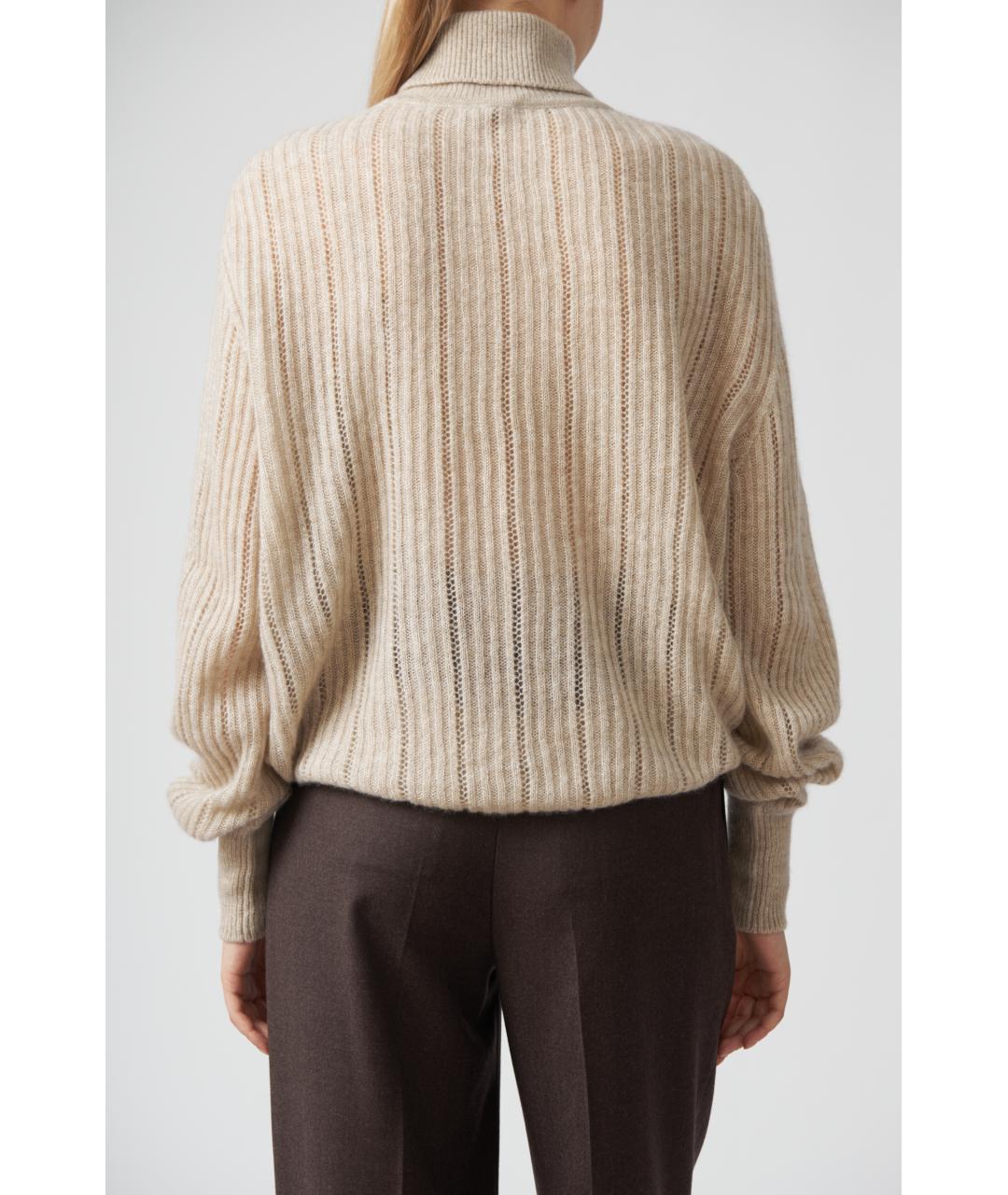 KITON Бежевый кашемировый джемпер / свитер, фото 5