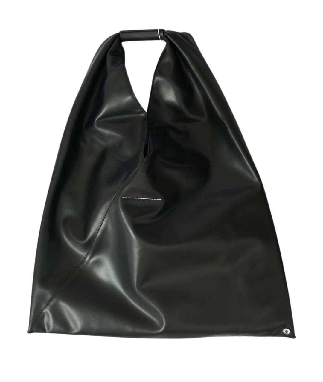 MM6 MAISON MARGIELA Черная кожаная сумка через плечо, фото 1