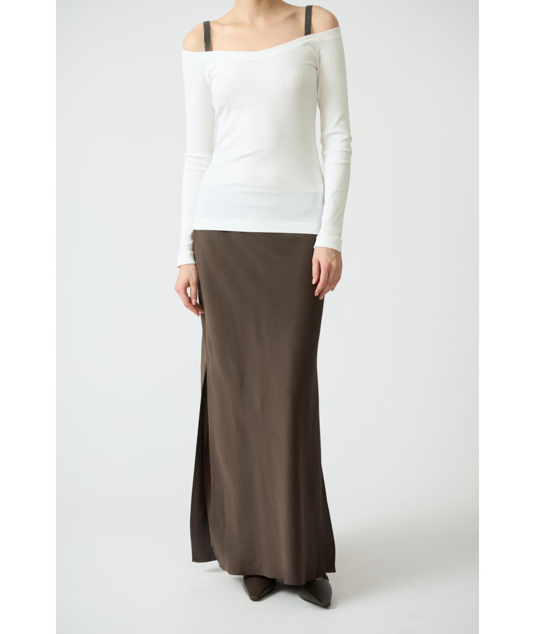 BRUNELLO CUCINELLI Белый хлопковый джемпер / свитер, фото 4