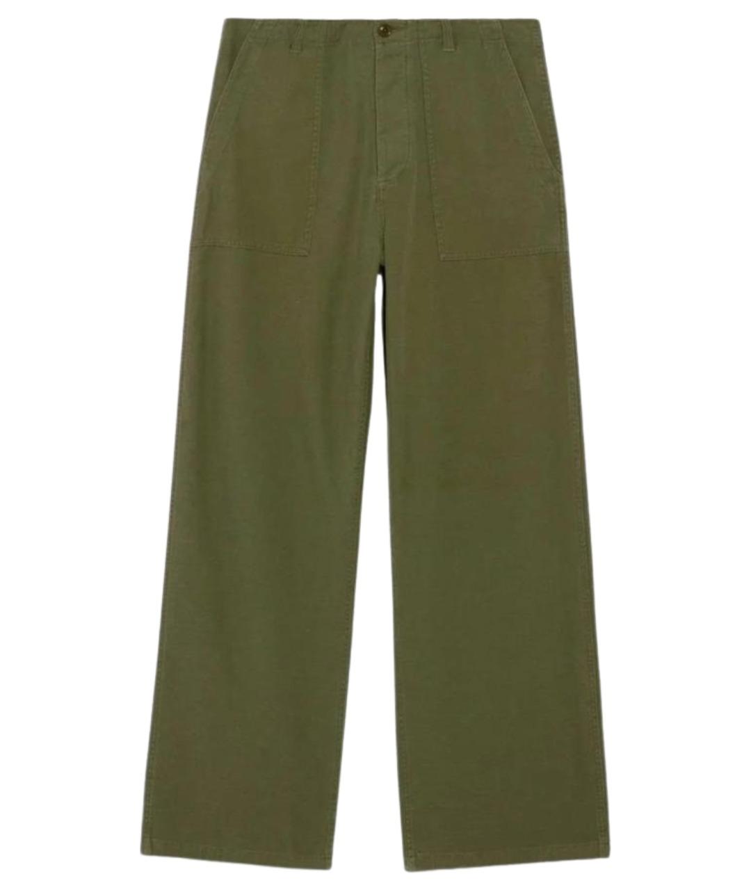 R13 Хаки хлопковые прямые джинсы, фото 1