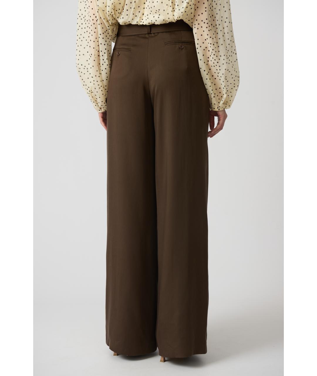 MAGDA BUTRYM Коричневые прямые брюки, фото 4