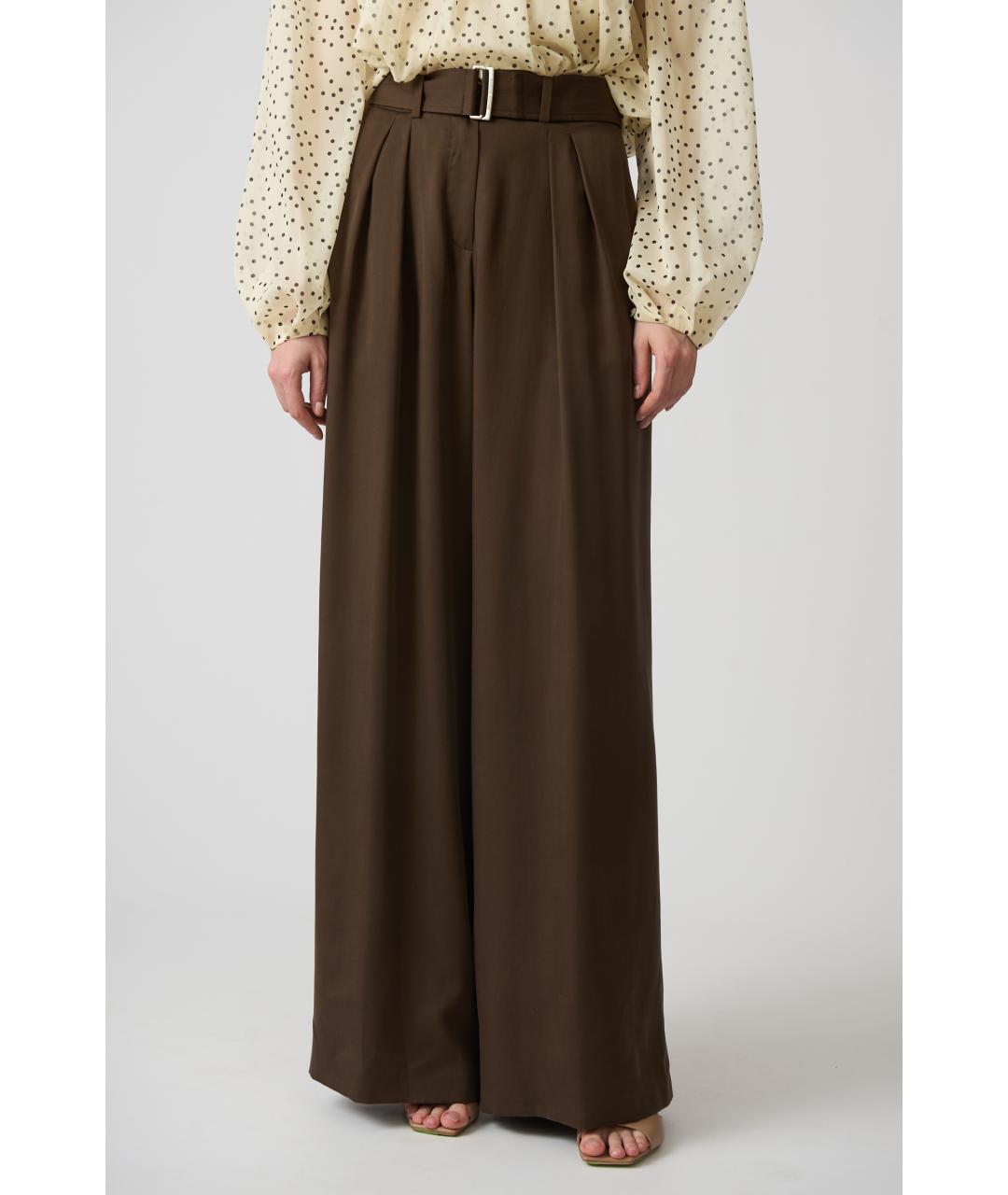 MAGDA BUTRYM Коричневые прямые брюки, фото 2