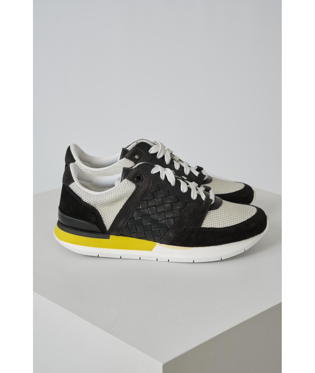 BOTTEGA VENETA Мульти кожаные кроссовки, фото 6