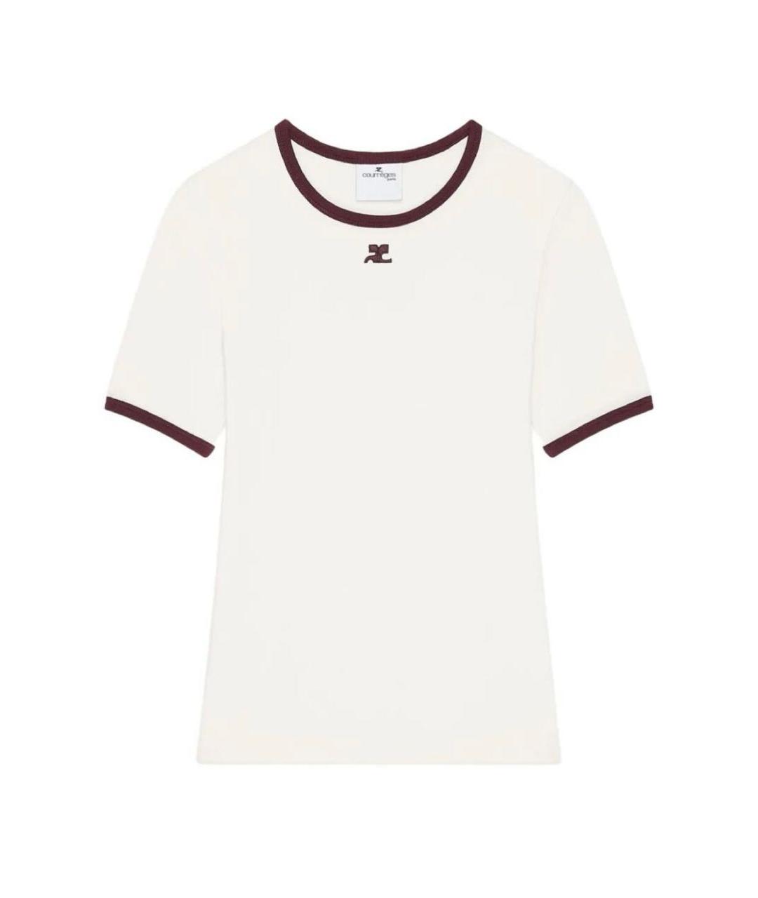 COURREGES Розовая хлопковая футболка, фото 1
