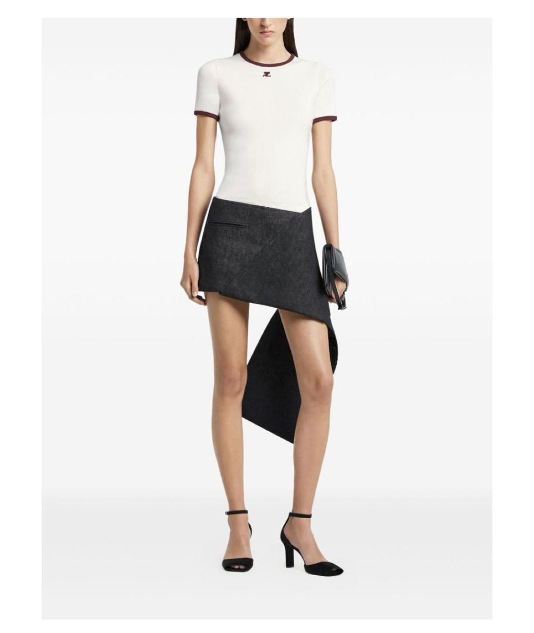 COURREGES Розовая хлопковая футболка, фото 3