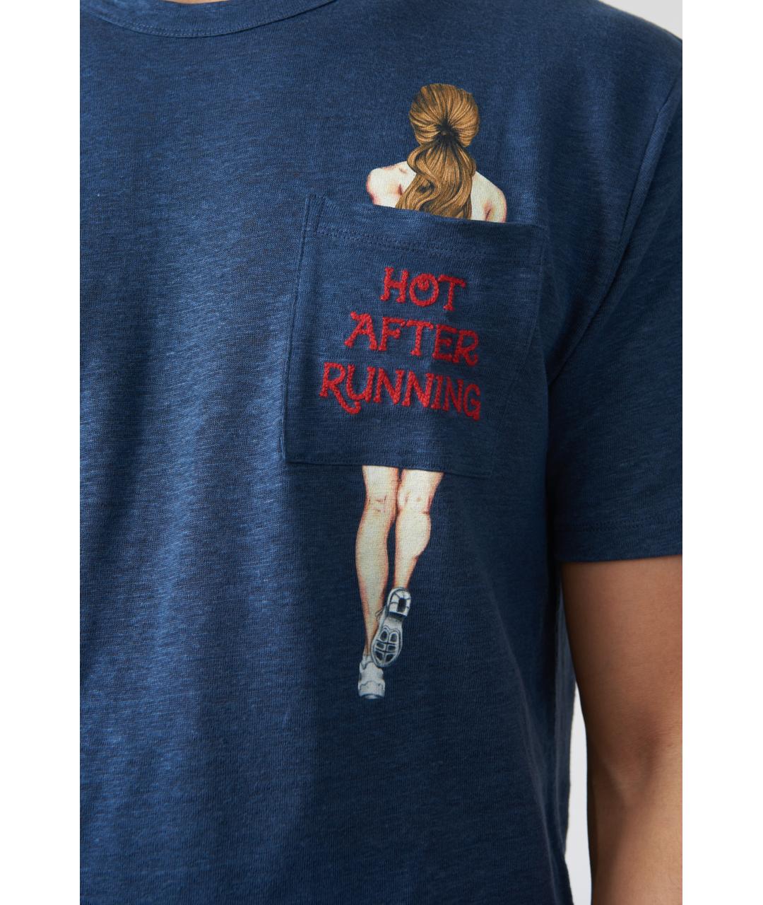 MC2 SAINT BARTH Темно-синяя футболка, фото 4