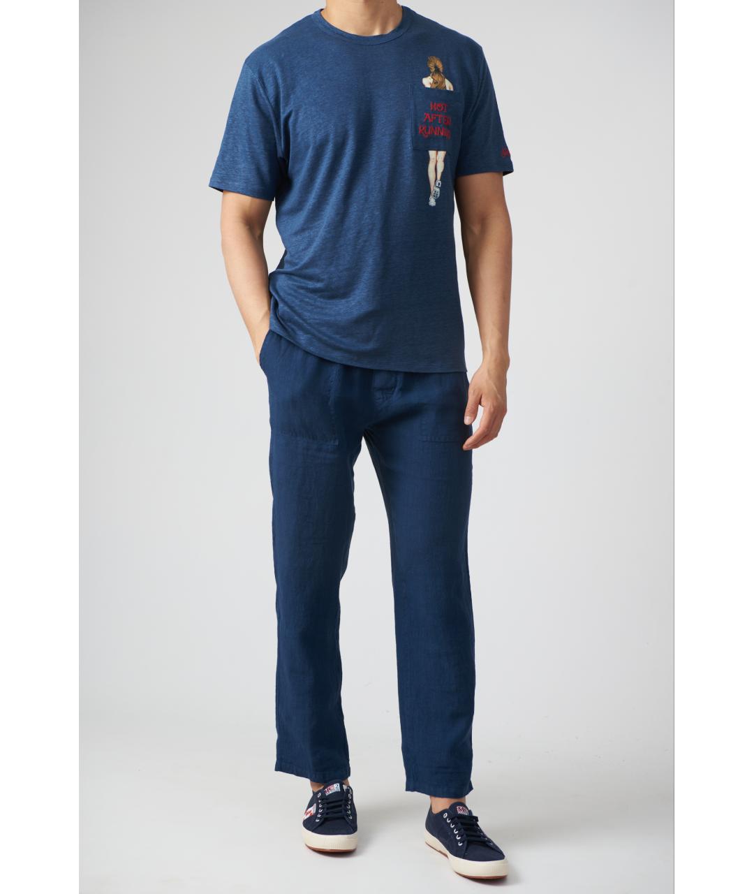 MC2 SAINT BARTH Темно-синяя футболка, фото 2