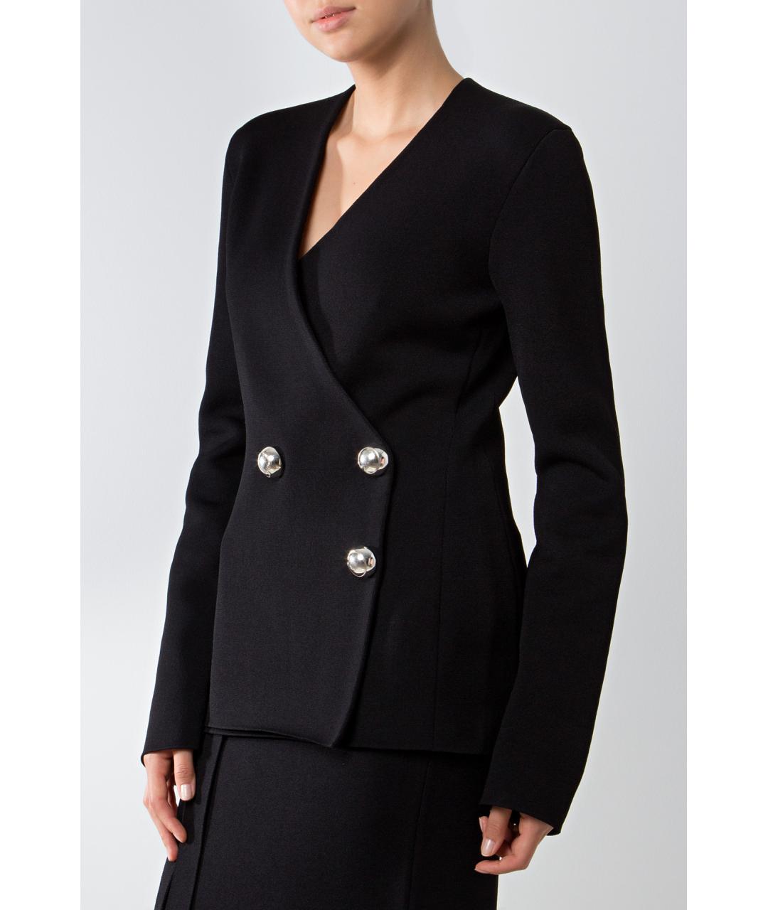 JIL SANDER Черный шерстяной жакет/пиджак, фото 3