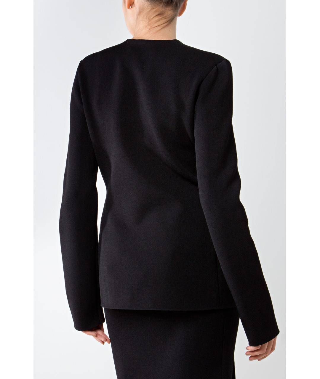 JIL SANDER Черный шерстяной жакет/пиджак, фото 4