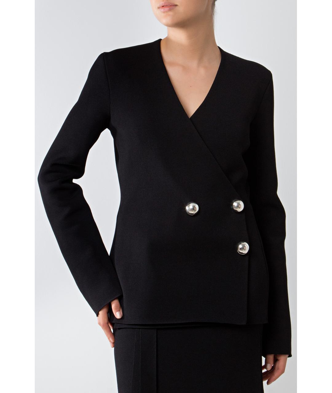 JIL SANDER Черный шерстяной жакет/пиджак, фото 2