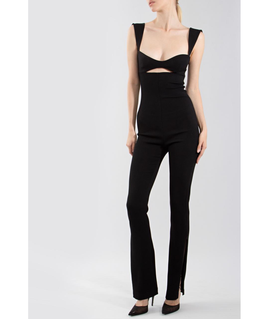 MAGDA BUTRYM Черный вискозный комбинезон, фото 2