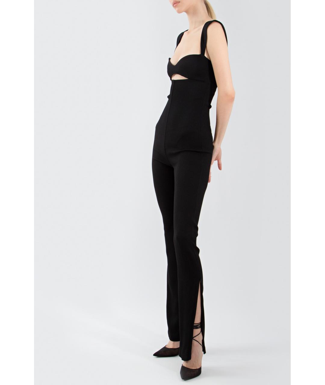 MAGDA BUTRYM Черный вискозный комбинезон, фото 4