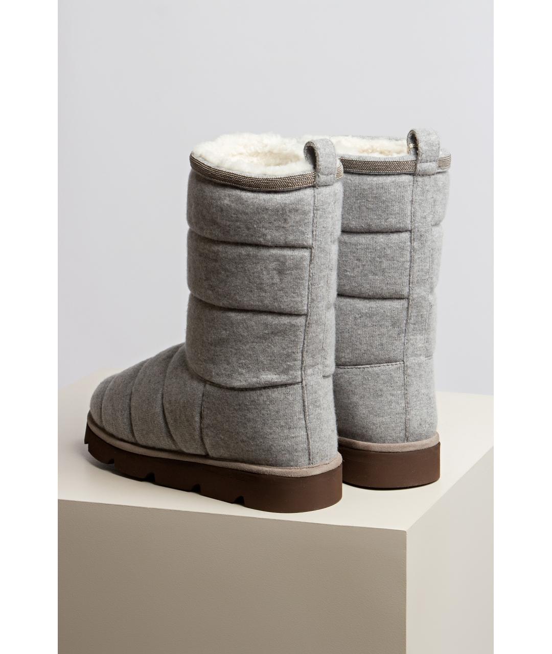 BRUNELLO CUCINELLI Серые сапоги, фото 3