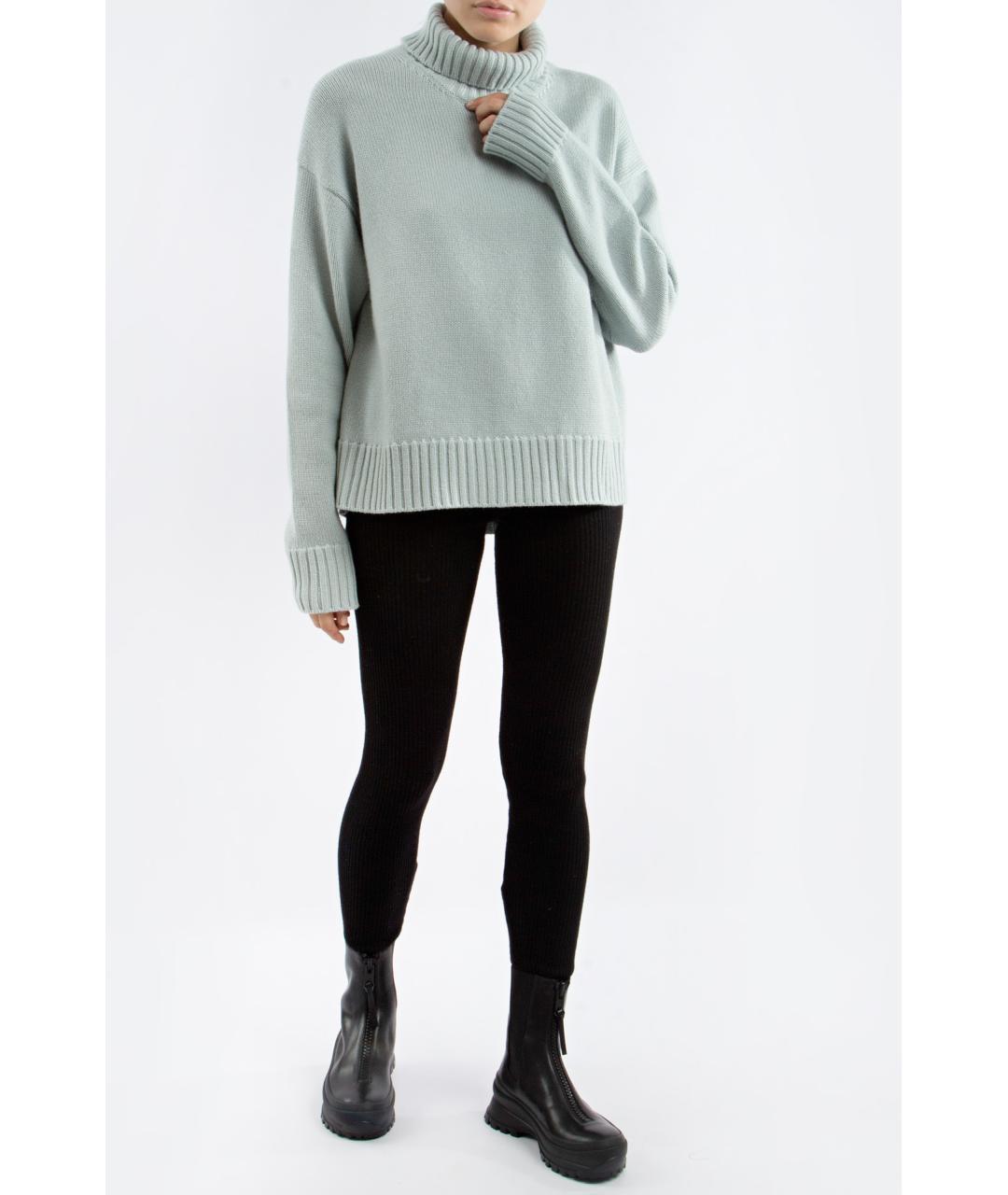 JIL SANDER Голубой кашемировый джемпер / свитер, фото 6