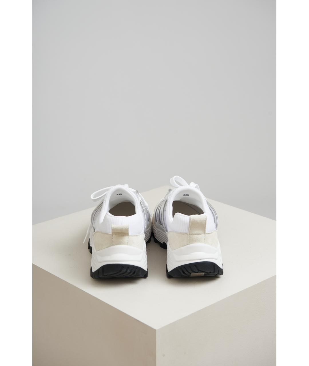 BRUNELLO CUCINELLI Белые замшевые кроссовки, фото 4
