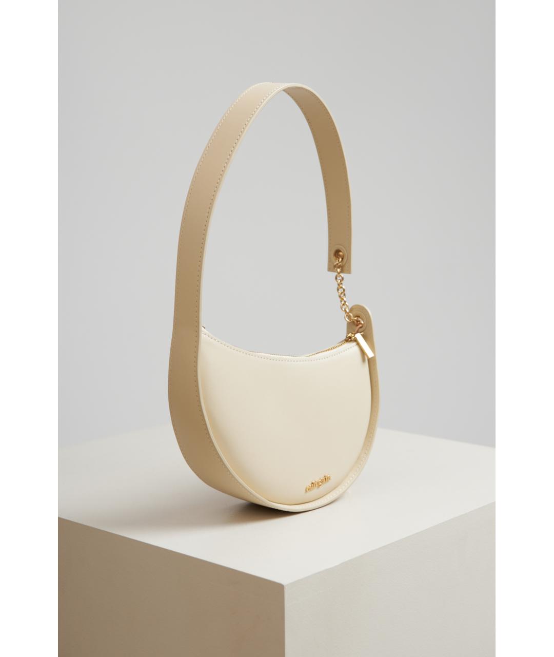 CULT GAIA Бежевая кожаная сумка с короткими ручками, фото 2