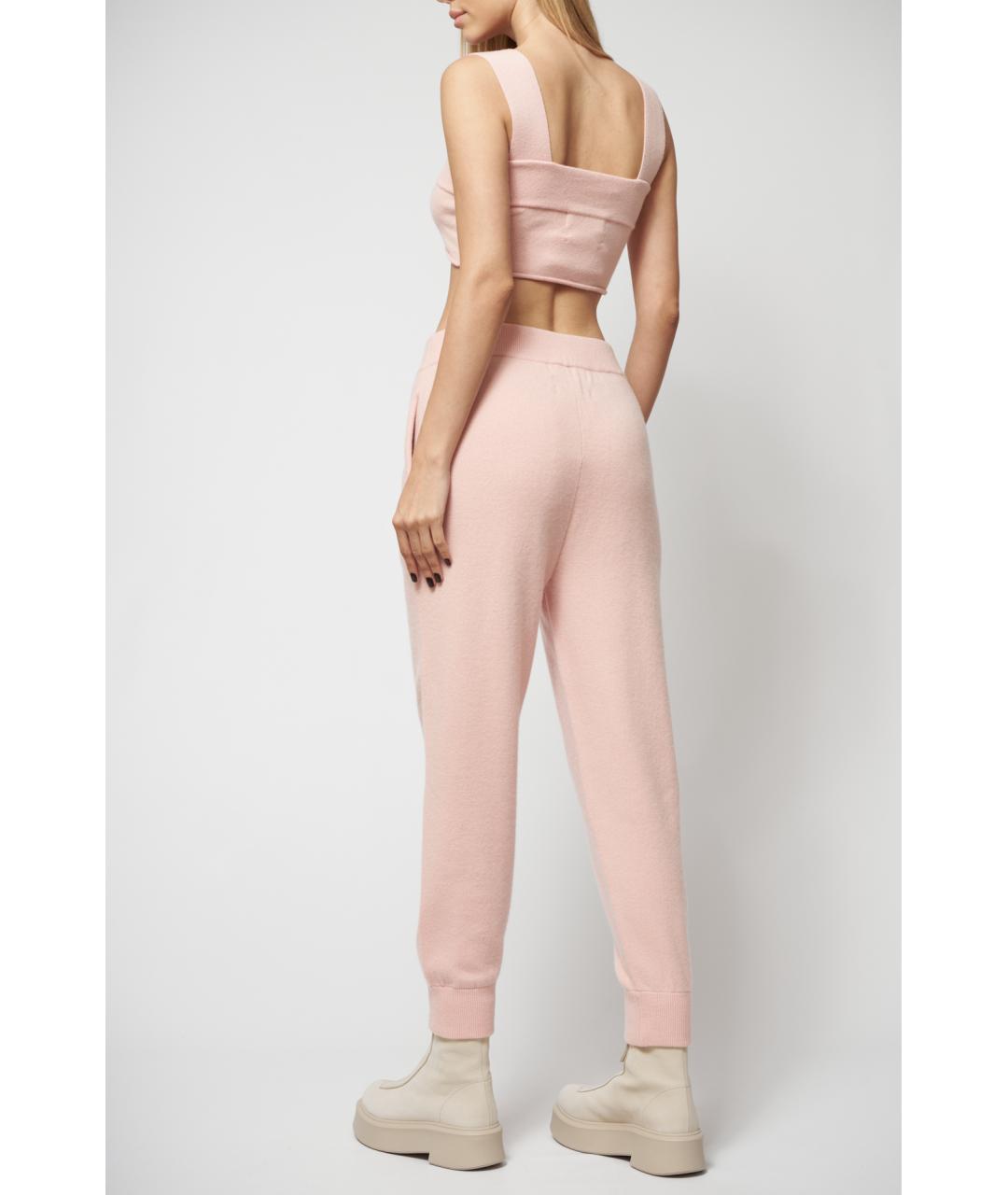 EXTREME CASHMERE Розовая кашемировая майка, фото 4