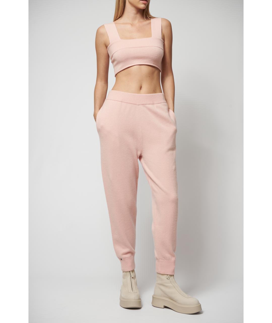 EXTREME CASHMERE Розовая кашемировая майка, фото 2