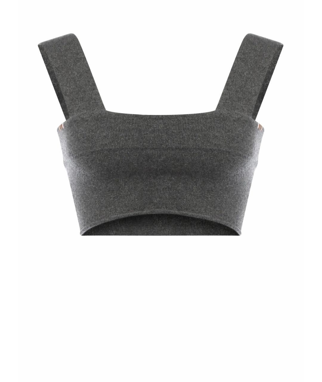 EXTREME CASHMERE Серая кашемировая майка, фото 1