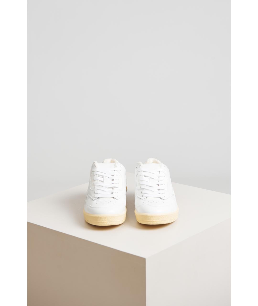 JIL SANDER Белые кожаные кроссовки, фото 4