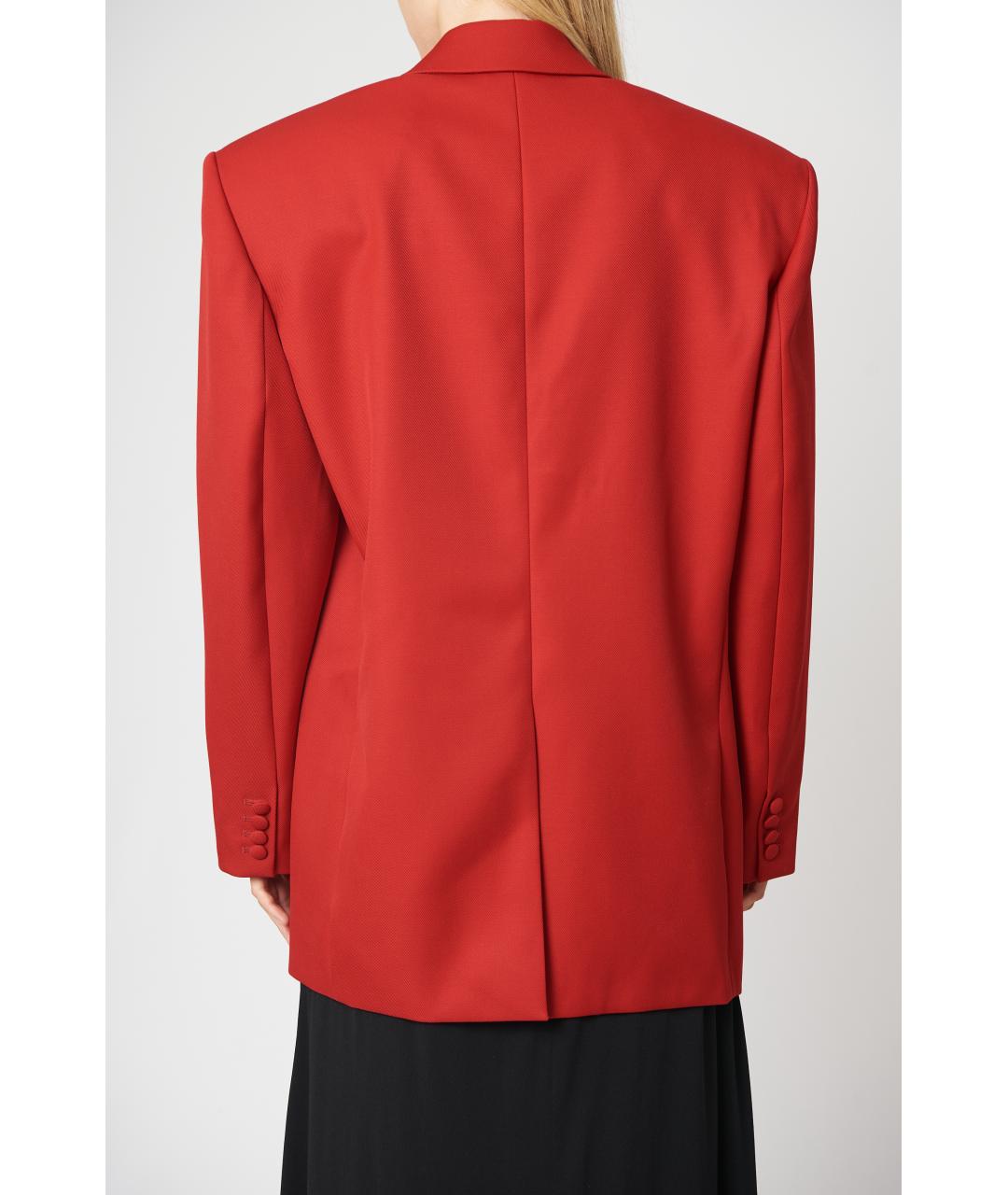 MAGDA BUTRYM Красный шерстяной жакет/пиджак, фото 5