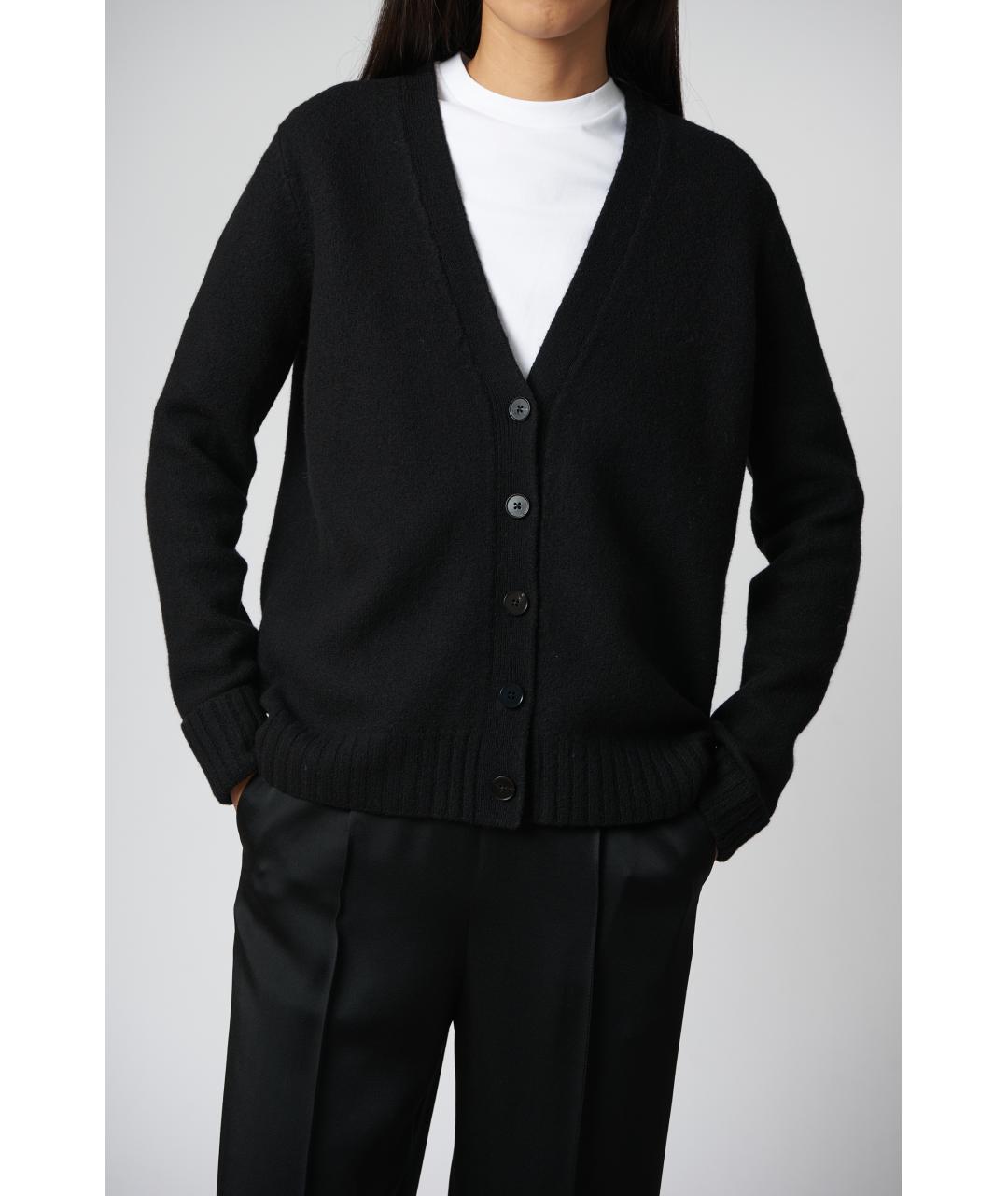 JIL SANDER Черный шерстяной джемпер / свитер, фото 3