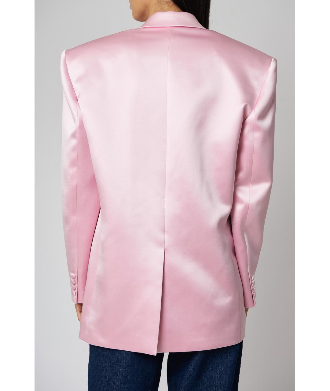 MAGDA BUTRYM Розовый шелковый жакет/пиджак, фото 5