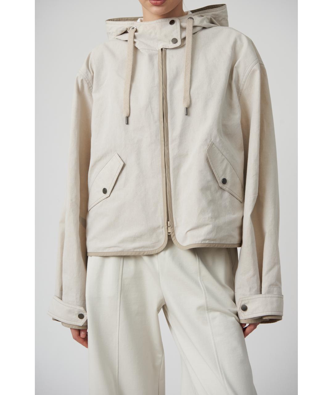 BRUNELLO CUCINELLI Бежевая хлопковая куртка, фото 4