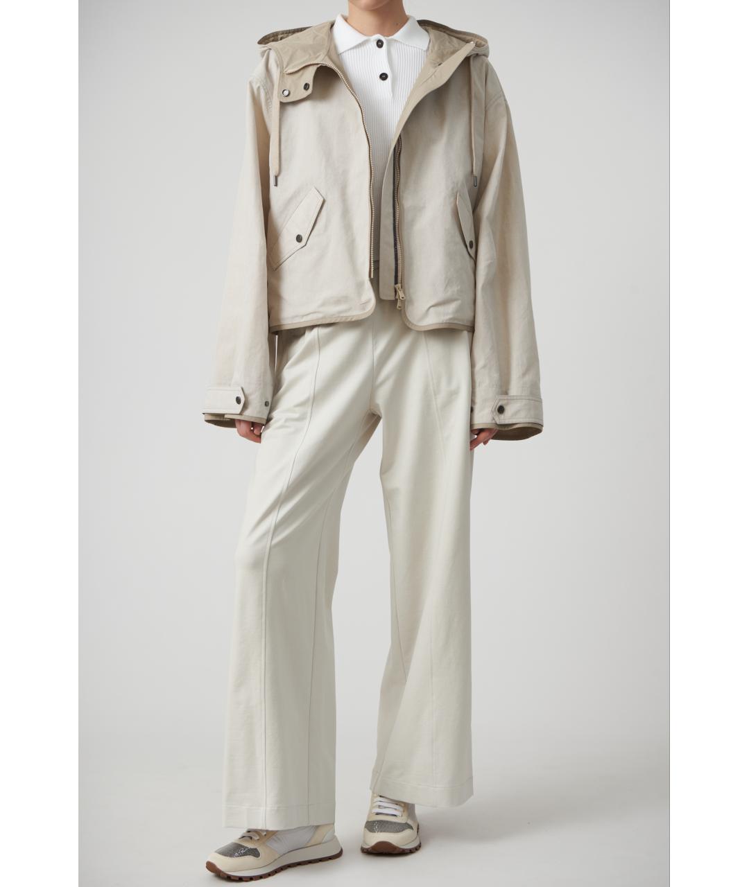 BRUNELLO CUCINELLI Бежевая хлопковая куртка, фото 3