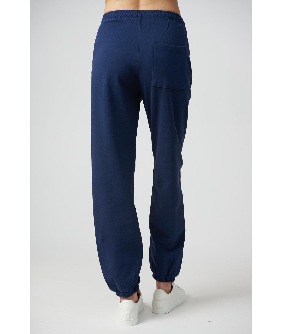 SPORTY AND RICH Темно-синие хлопковые спортивные брюки и шорты, фото 4