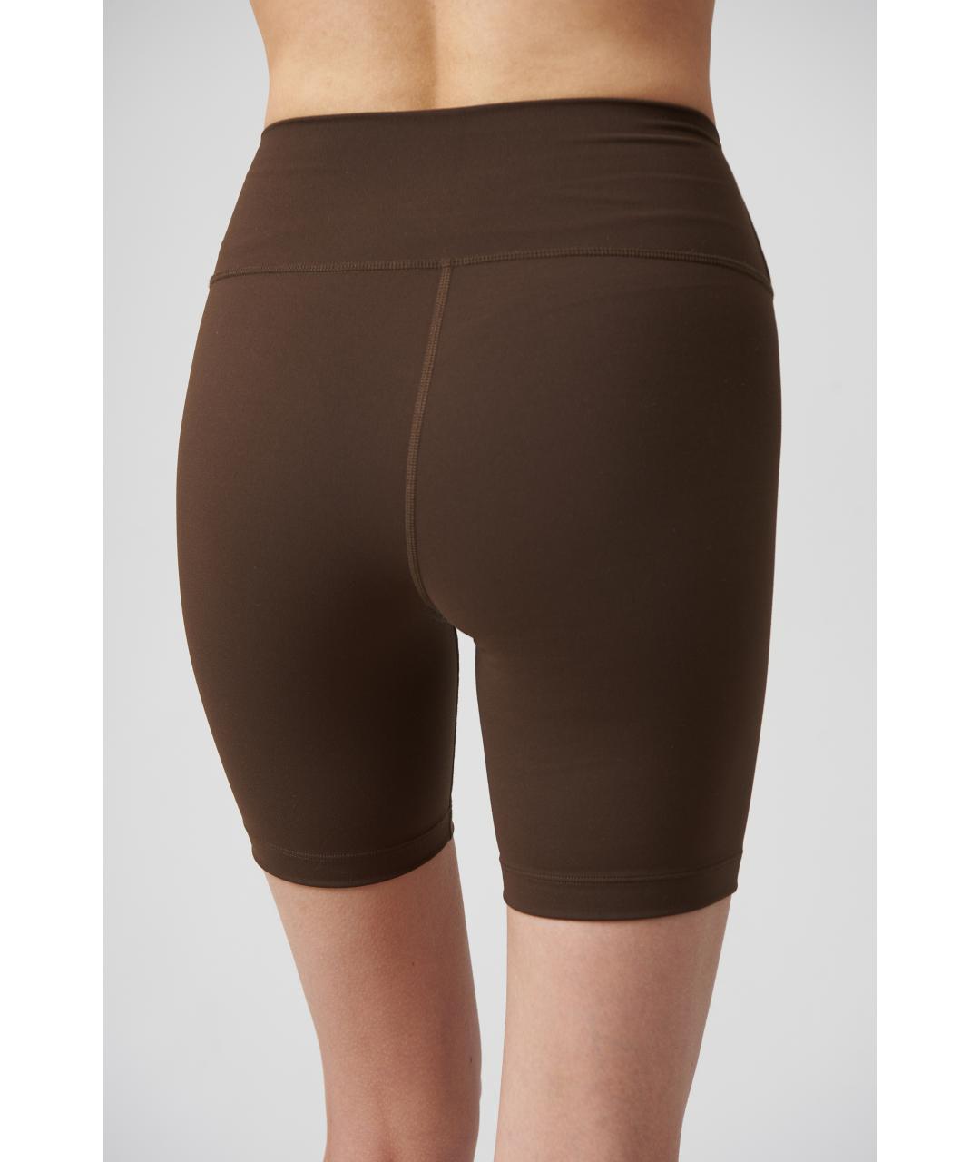 SPORTY AND RICH Коричневые полиамидовые шорты, фото 4