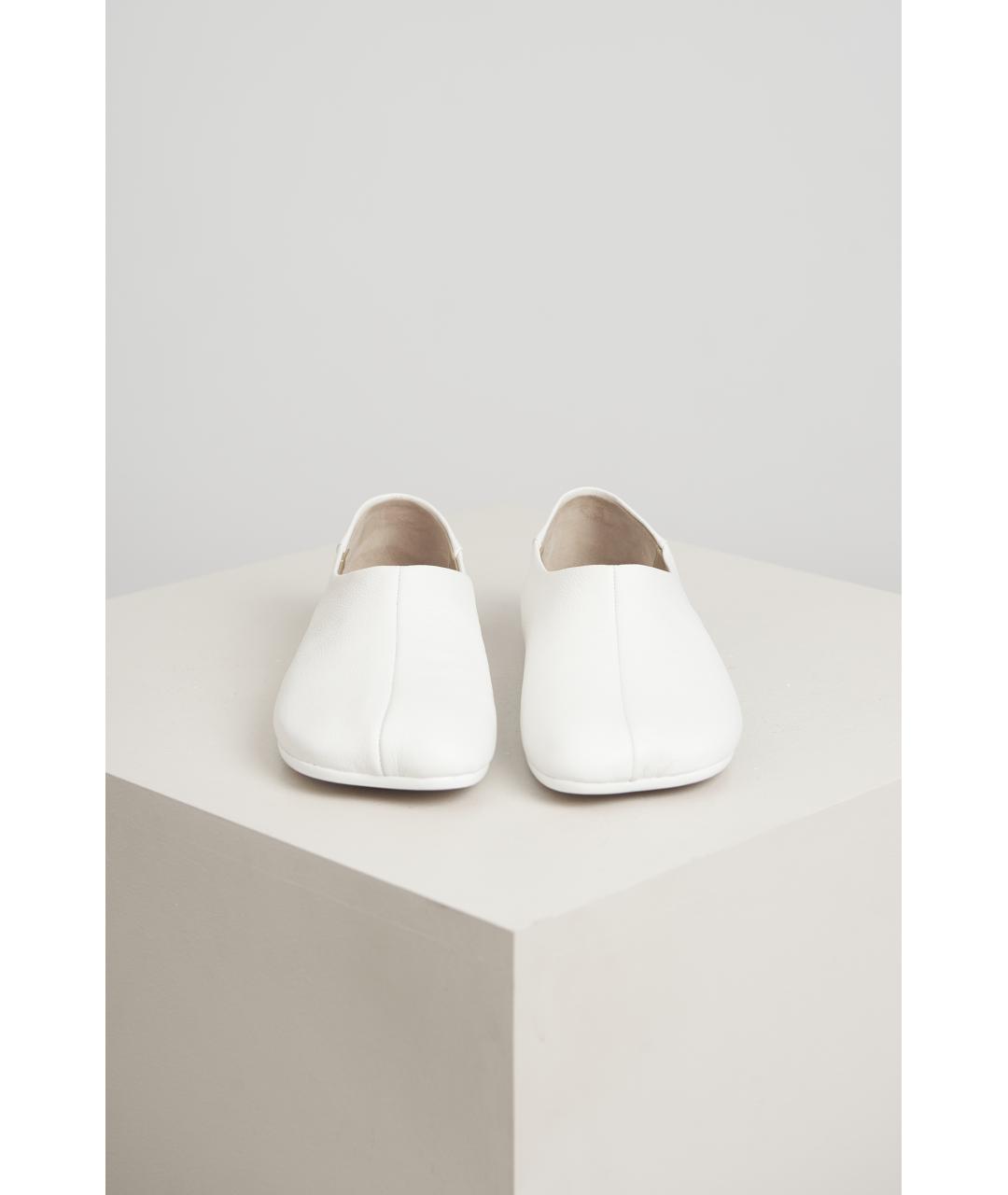 MM6 MAISON MARGIELA Белые кожаные туфли, фото 4