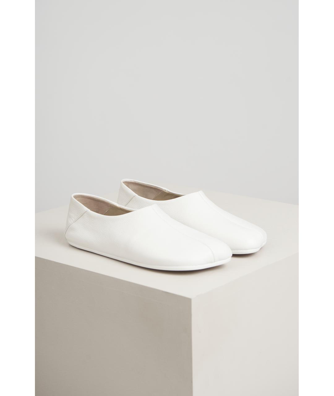 MM6 MAISON MARGIELA Белые кожаные туфли, фото 6