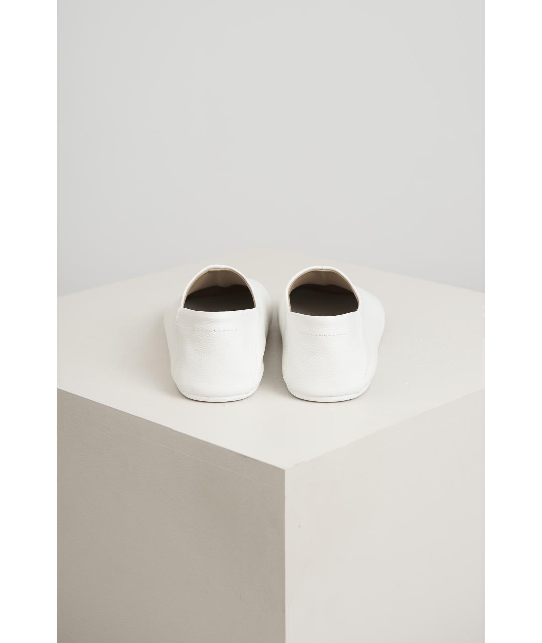MM6 MAISON MARGIELA Белые кожаные туфли, фото 3