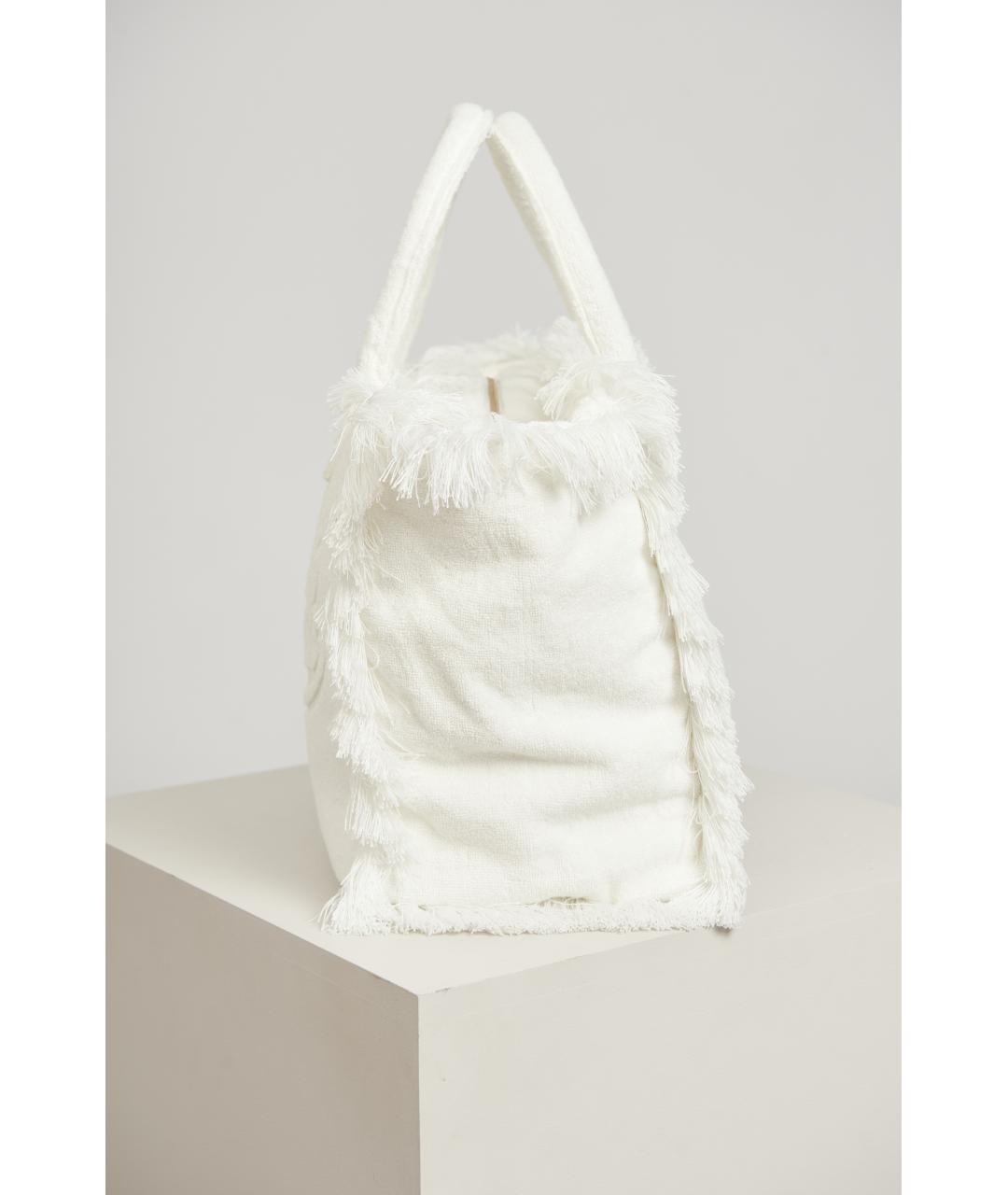 MC2 SAINT BARTH Белая тканевая сумка через плечо, фото 4