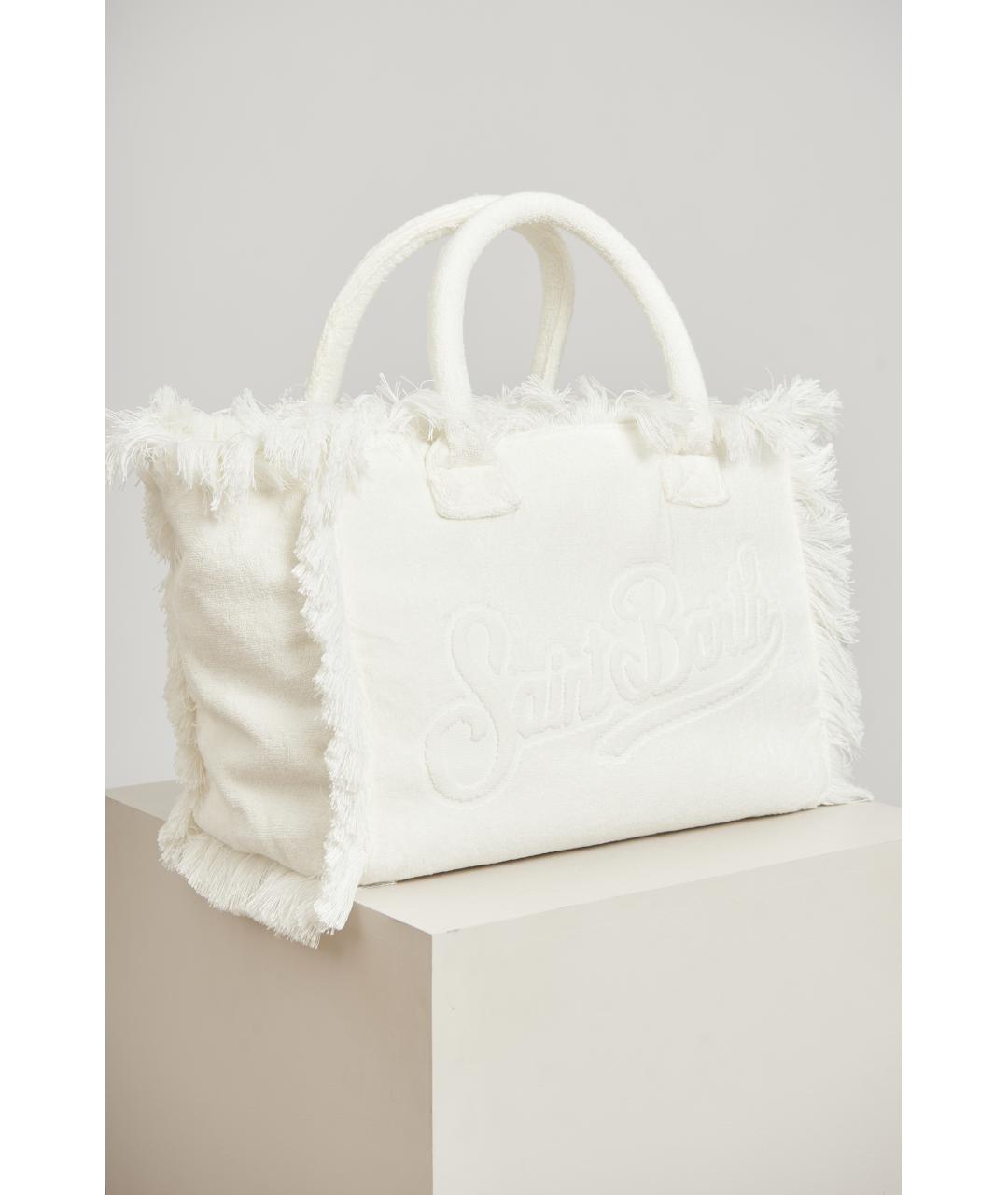 MC2 SAINT BARTH Белая тканевая сумка через плечо, фото 2