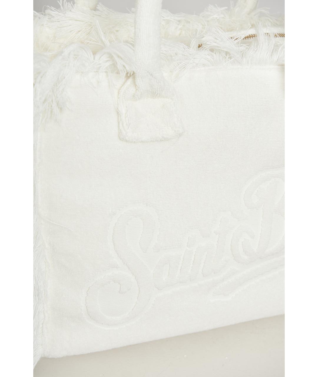 MC2 SAINT BARTH Белая тканевая сумка через плечо, фото 3