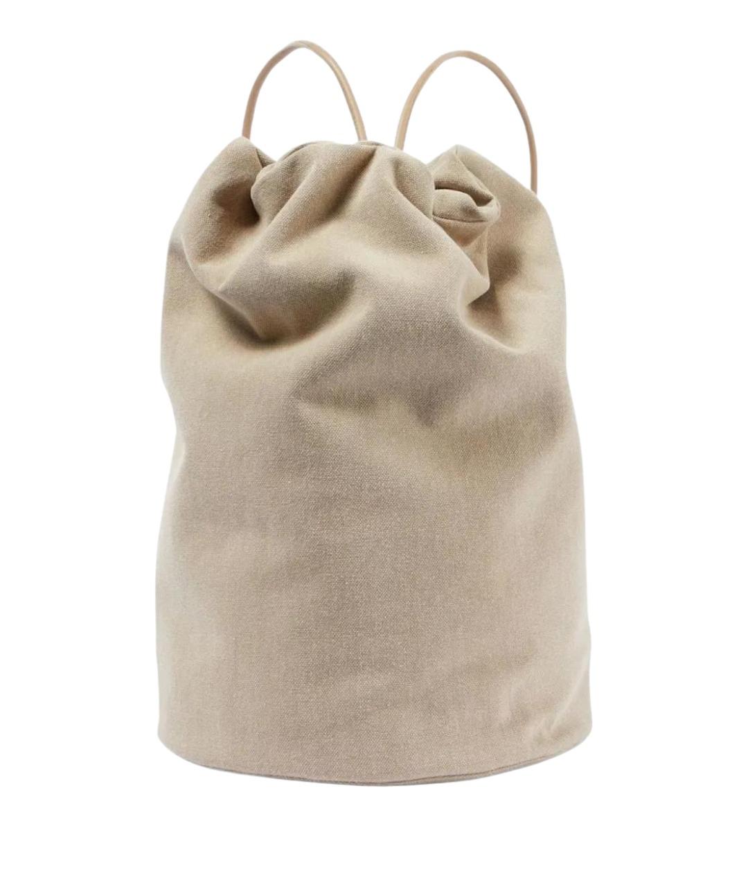 THE ROW Бежевый тканевый рюкзак, фото 1