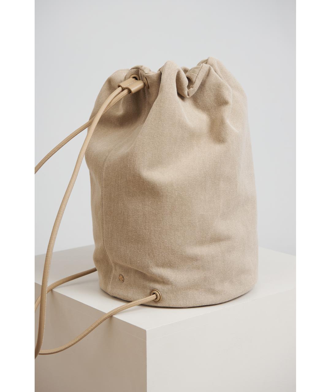 THE ROW Бежевый тканевый рюкзак, фото 5