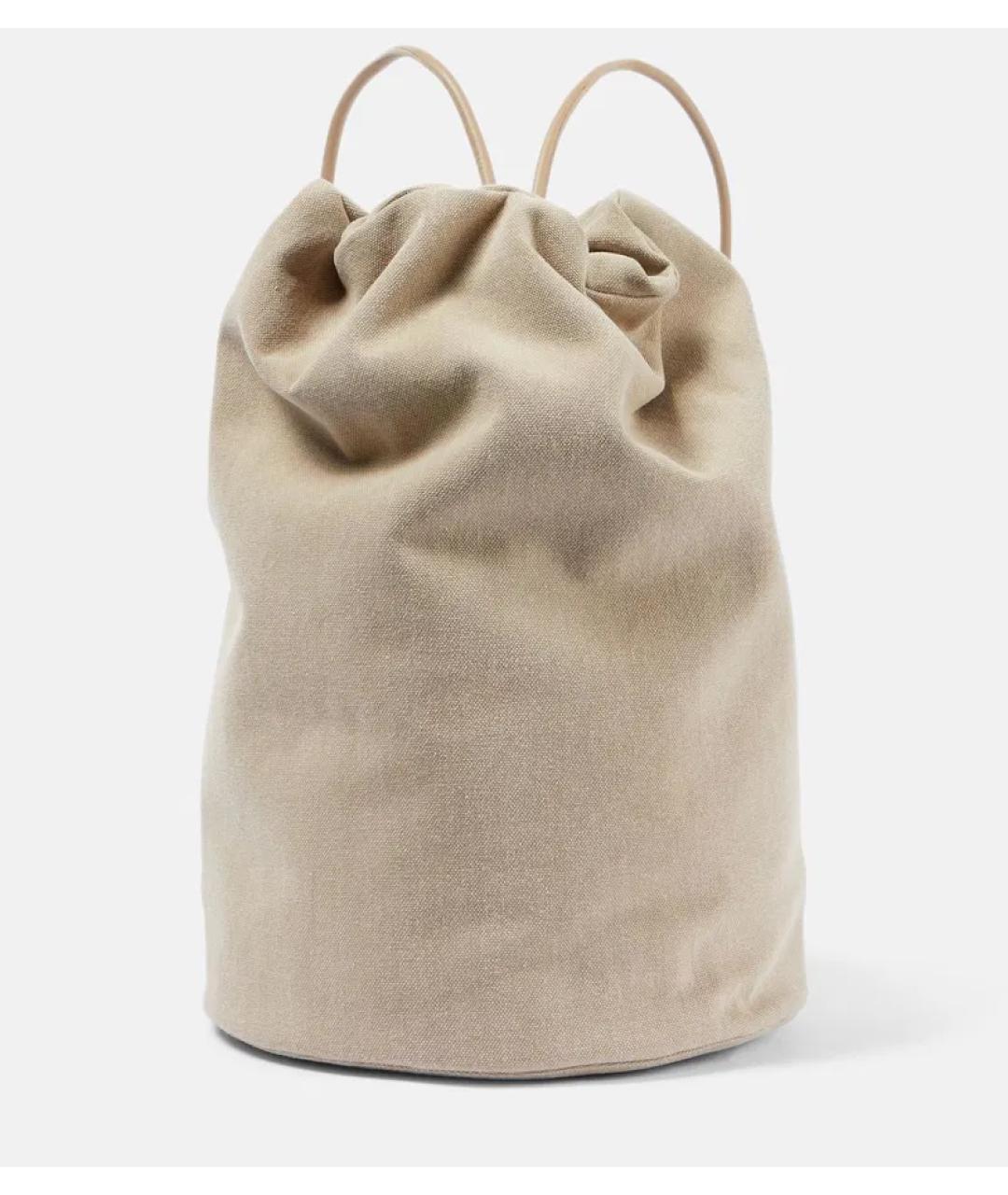 THE ROW Бежевый тканевый рюкзак, фото 6