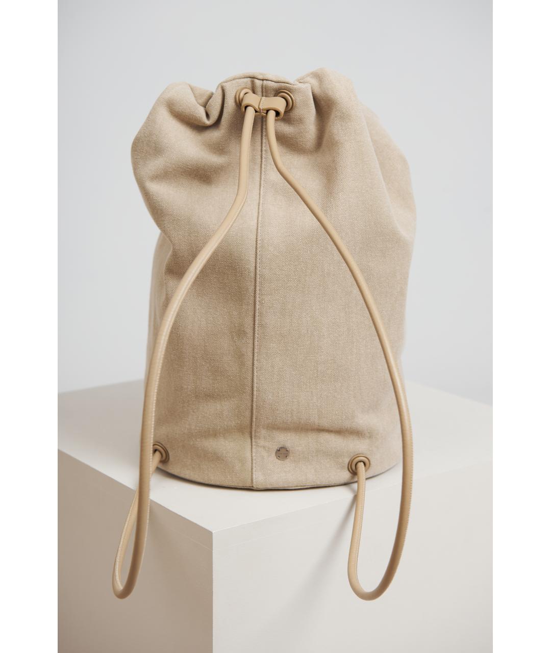 THE ROW Бежевый тканевый рюкзак, фото 3
