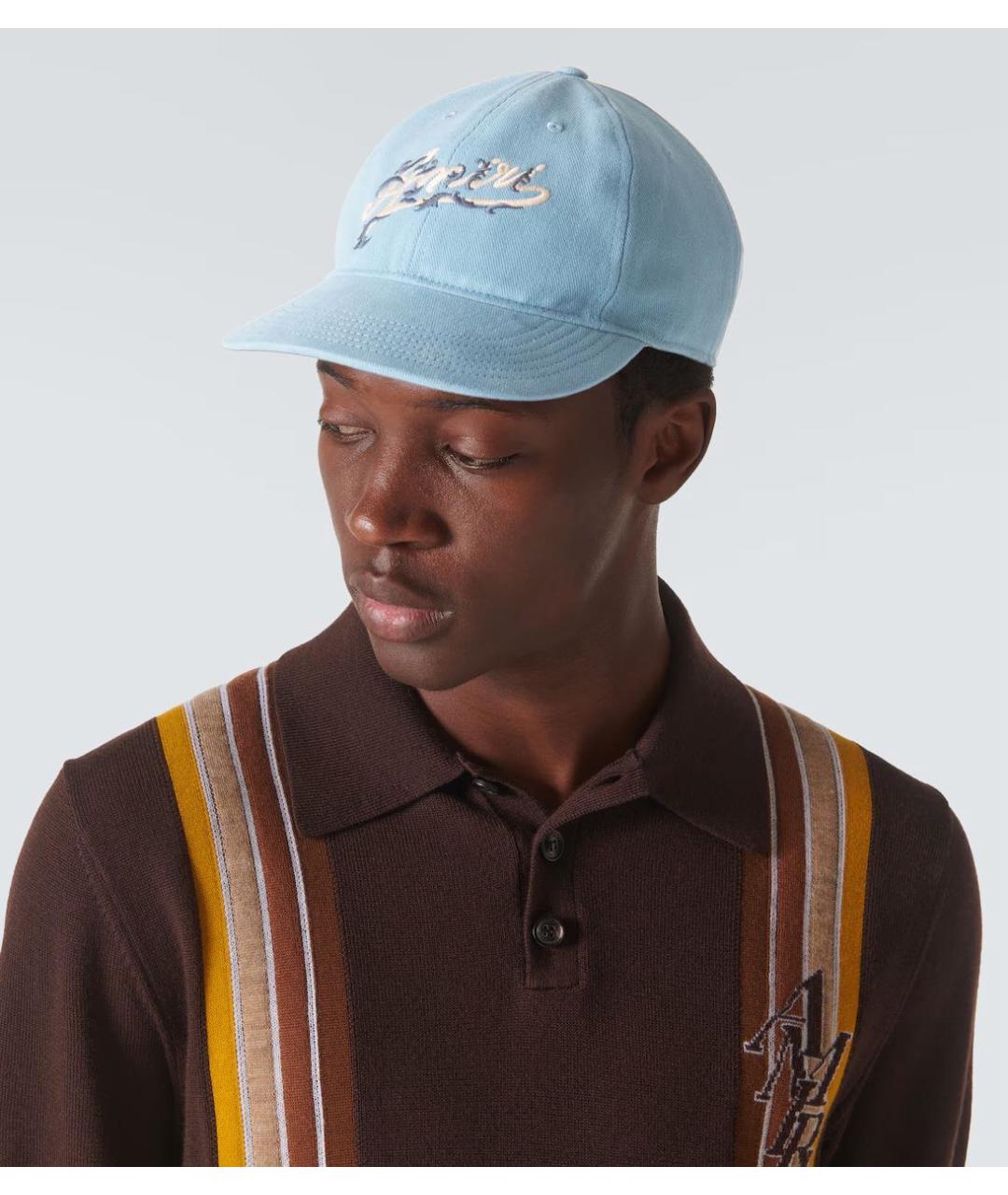 AMIRI Голубая хлопковая кепка, фото 7