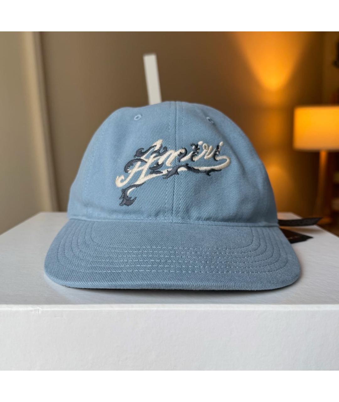 AMIRI Голубая хлопковая кепка, фото 1