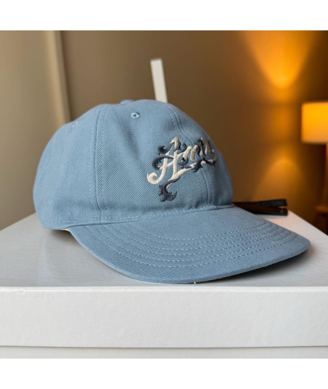 AMIRI Голубая хлопковая кепка, фото 2