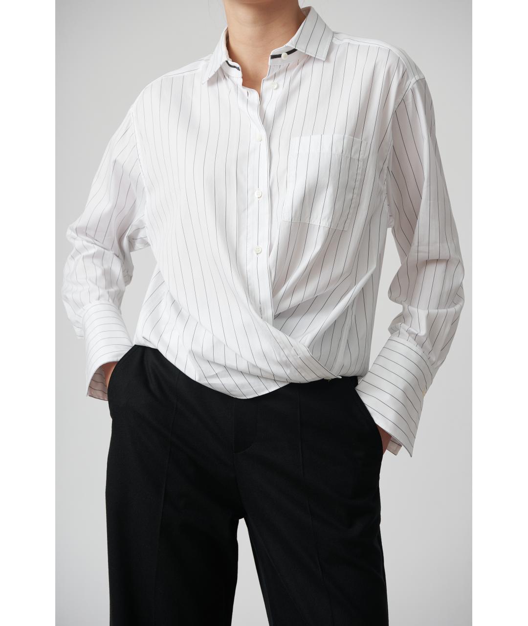 BRUNELLO CUCINELLI Белая хлопковая рубашка, фото 4