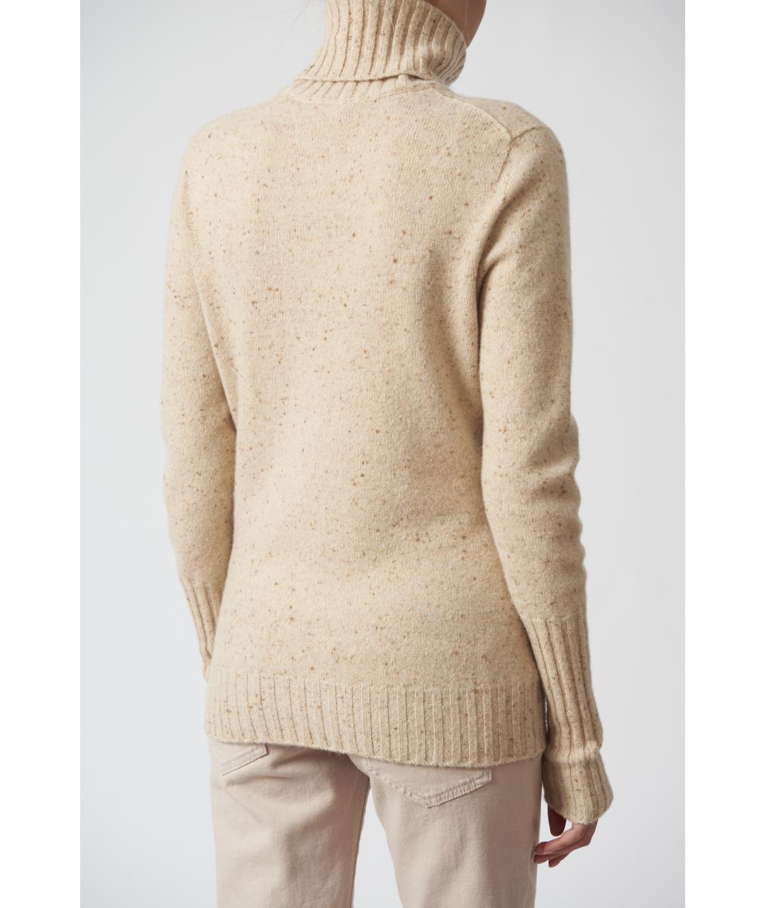 KITON Бежевая кашемировая водолазка, фото 5