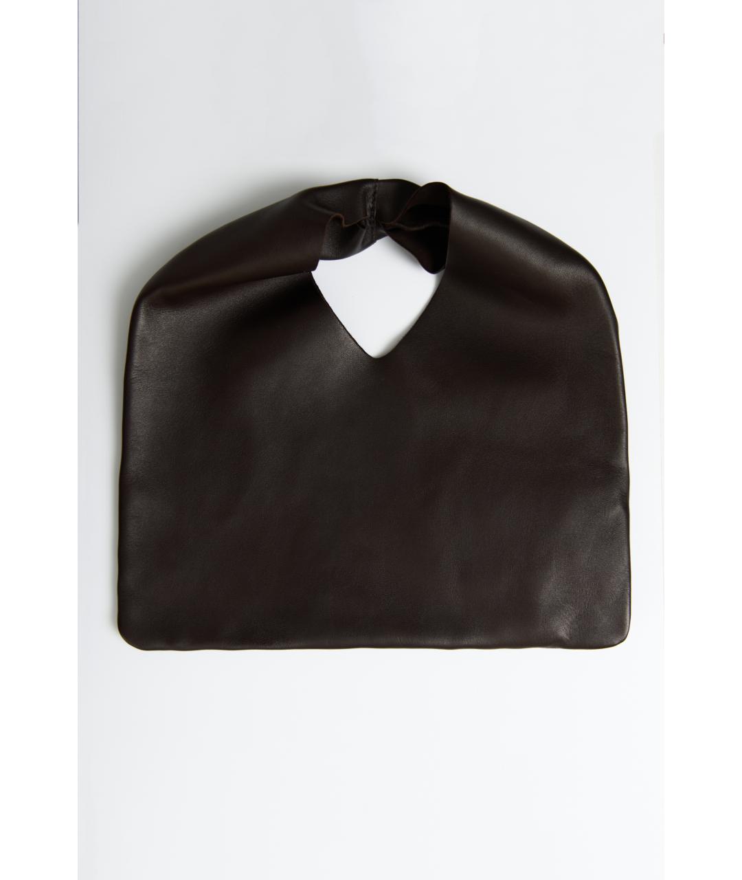 THE ROW Коричневая кожаная сумка через плечо, фото 3